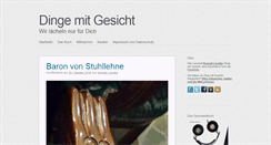 Desktop Screenshot of dingemitgesicht.de